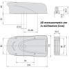 CISA Elettrika 1A721 Electric Lock Dimensions