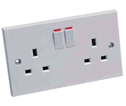 CEDSSK2 - Switched Socket 2 Gang 13Amp