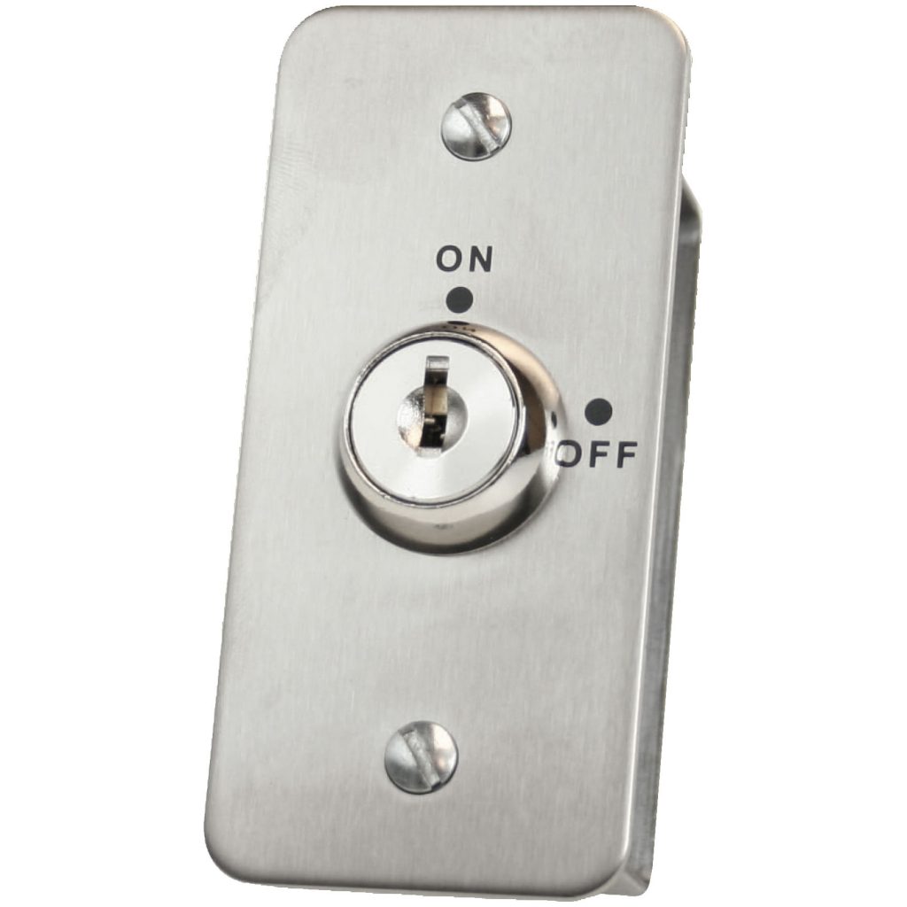 KS001 Stainless Steel Keyswitch EasyGates.co.uk