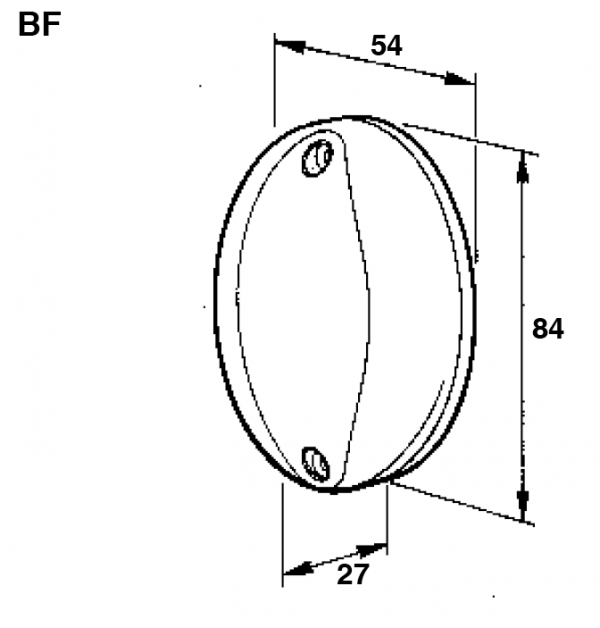 Nice BF Photocells Dimensions