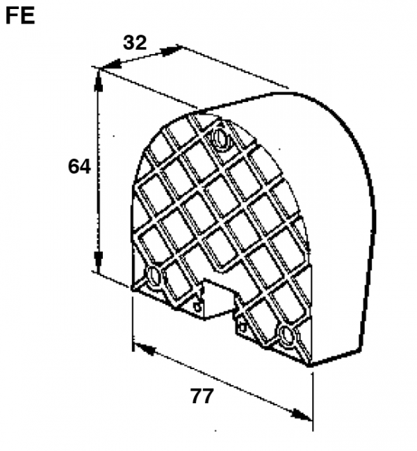 Nice FE Photocells Dimensions