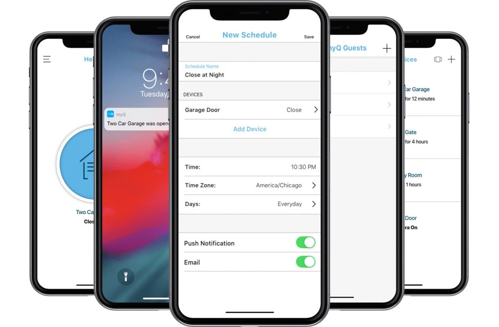 Mockup MyQ app Mockup