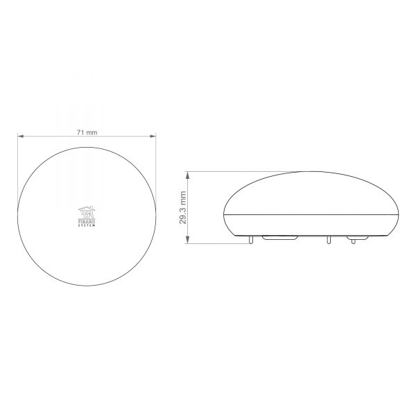 Fibaro Flood Sensor Dimensions