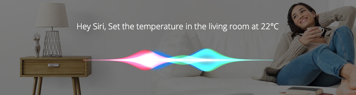 Hey Siri, set the temperature in the living room at 22ºC