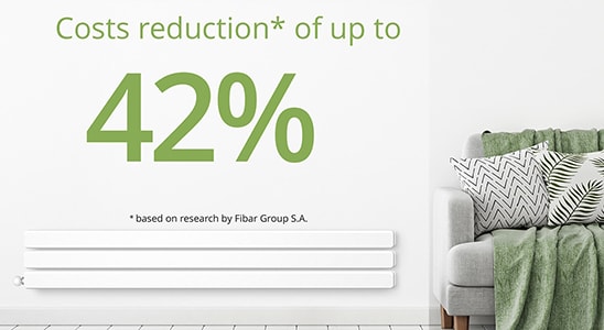 Cost reductions* of up to 42% *based on research by Fibaro Group S.A