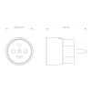 Fibaro Wall Plug EU Type E Dimensions