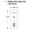 AES PRED2-WIFI-ABK-ASK Intercom Dimensions