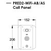 AES PRED2-WIFI-AS-AB Intercom Dimensions