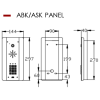 AES ABK/ASK Panel Dimensions