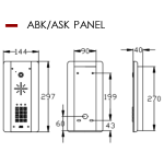 AES ABK/ASK Panel Dimensions