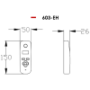 AES 603 Handset Dimensions