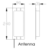 AES DECT 705 Antenna Dimensions