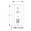 AES DECT 705-HF-ABK Intercom Dimensions