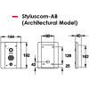 AES STYLUSCOM-AB Intercom Dimensions