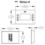 AES STYLUSCOM Monitor Dimensions