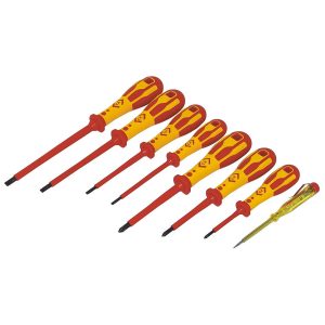 VDE Screwdriver Set - 8 Piece Slotted