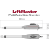LiftMaster LYN400 Series Motor Dimensions