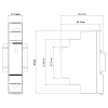 Meanwell HDR-15 Series DIN Rail PSU Dimensions