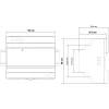 Meanwell HDR-150 Series DIN Rail PSU Dimensions