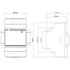 Meanwell HDR-60 Series DIN Rail PSU Dimensions