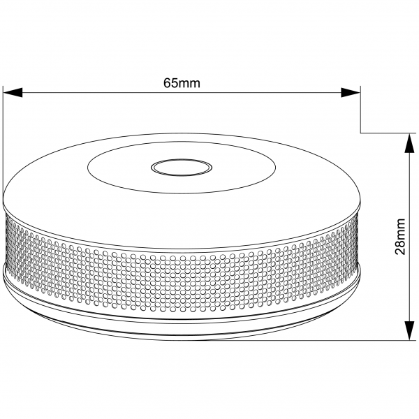 Fibaro Smoke Sensor Dimensions