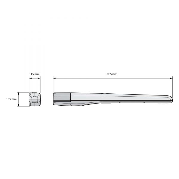 Toona Hi-Speed Dimensions Diagram