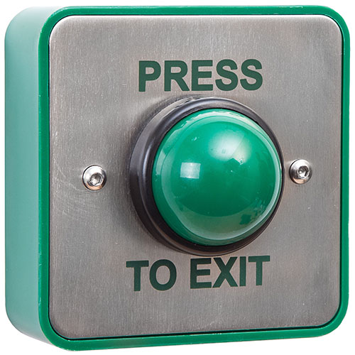 RGL EBGBWC02/PTE Green Dome Press To Exit Button