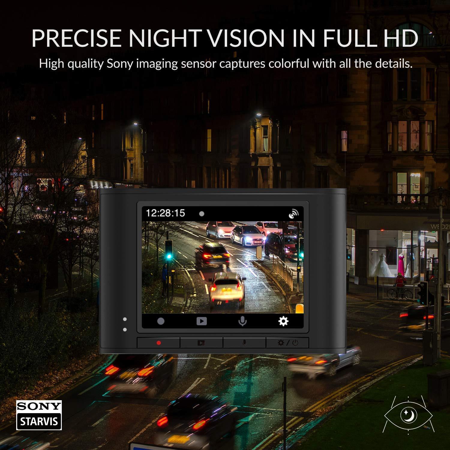 Precise Night Vision in full HD - High quality Sony imaging sensor captures colourful images with all the details