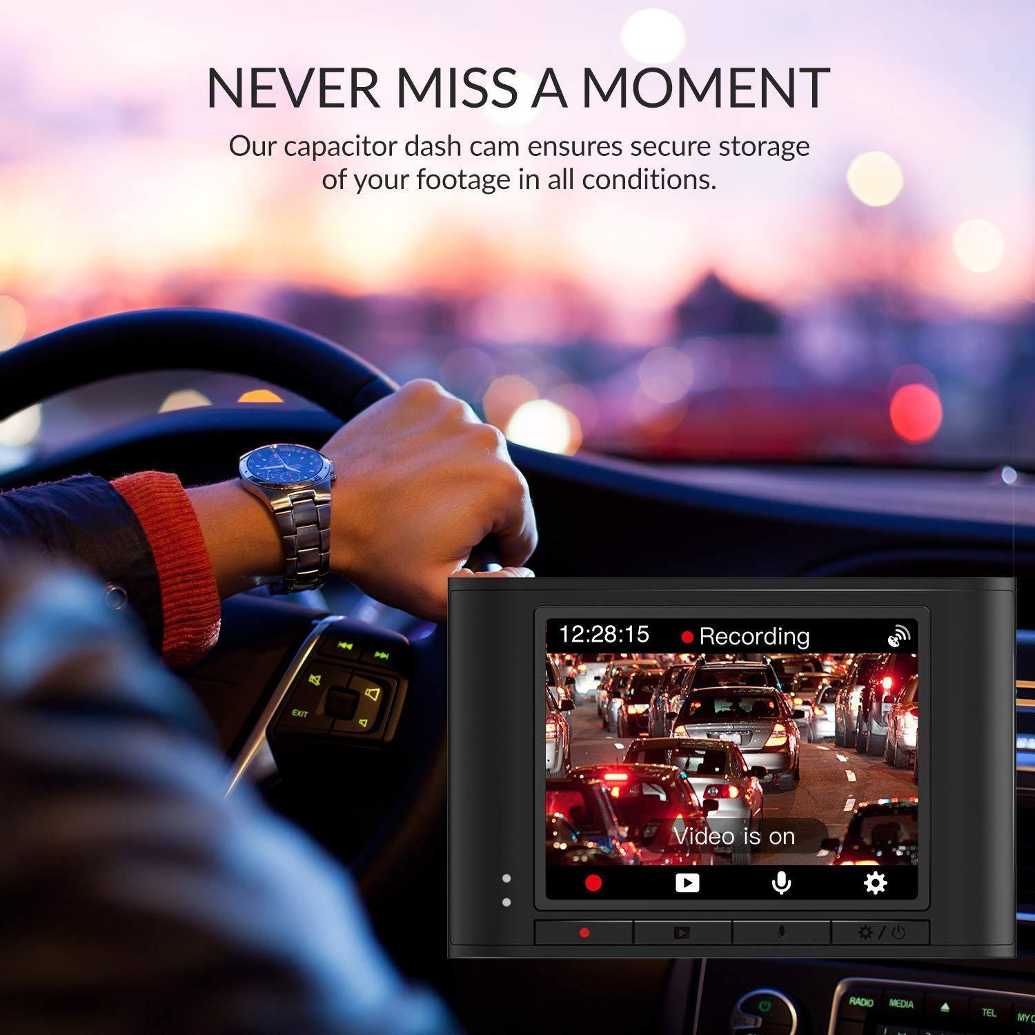 Never miss a moment - Our capacitor dash cam ensures secure storage of your footage in all conditions