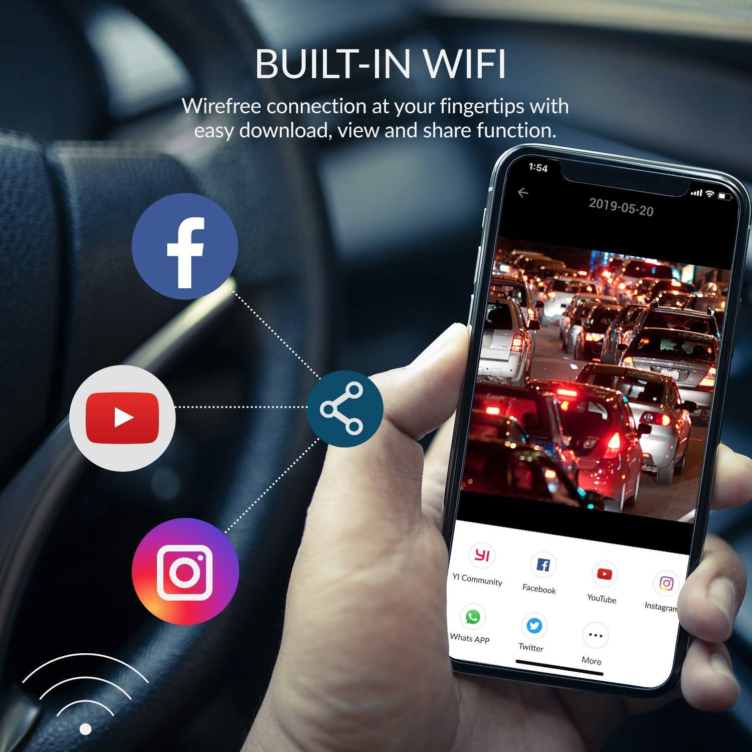 Built-in Wifi - Wirefree connection at your fingertips with easy download, view and share function