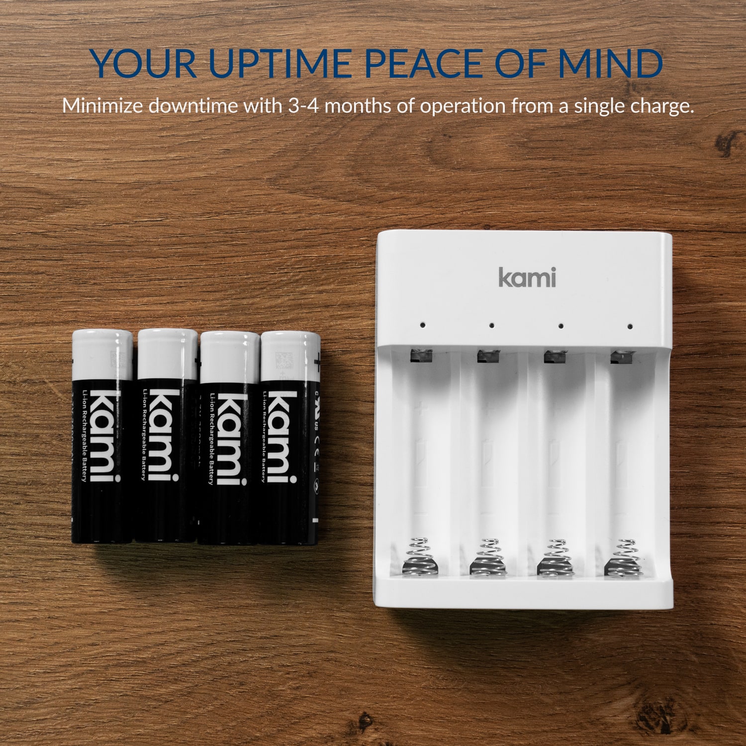 Your Uptime Peace of Mind - Minimise downtime with 3 - 4 months of operation from a single charge