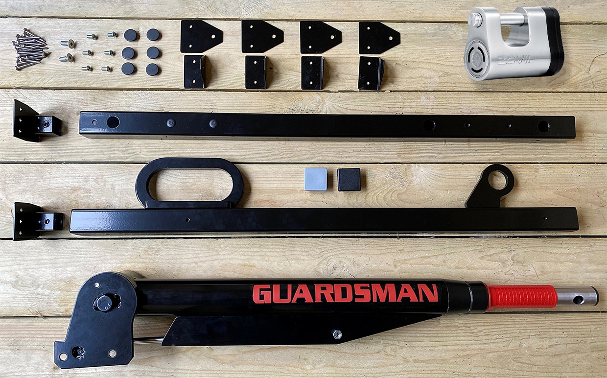 guardsman shed door barrier contents