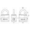 ZOVII ZPL10-i Smart Padlock Diagram