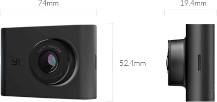 YI Dashcam Dimensions