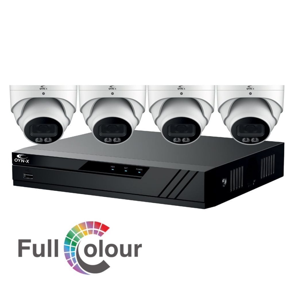 104-202 6MP IP CCTV KIT NVIEW 8CH NVR & 4 TURRET CAMERAS NESS 104-202B