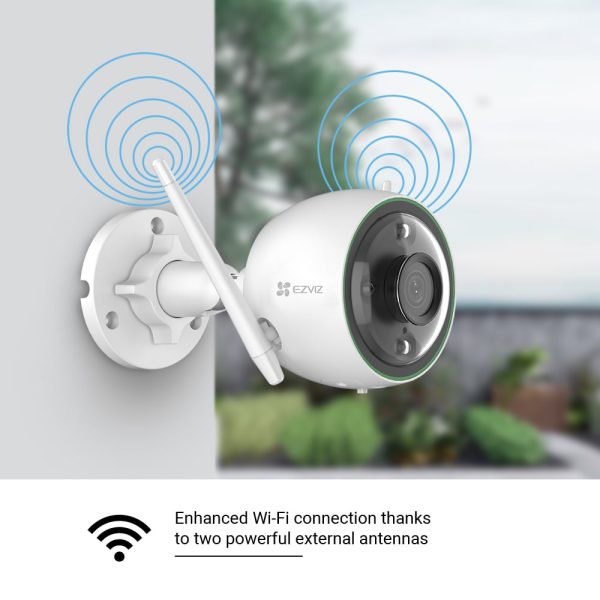 EZVIZ Full HD Outdoor Smart Security Cam with H.265, Colour Night Vision, Human Detection