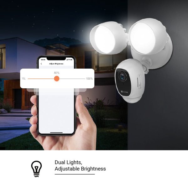 EZVIZ Full HD Outdoor Floodlight Security Camera White