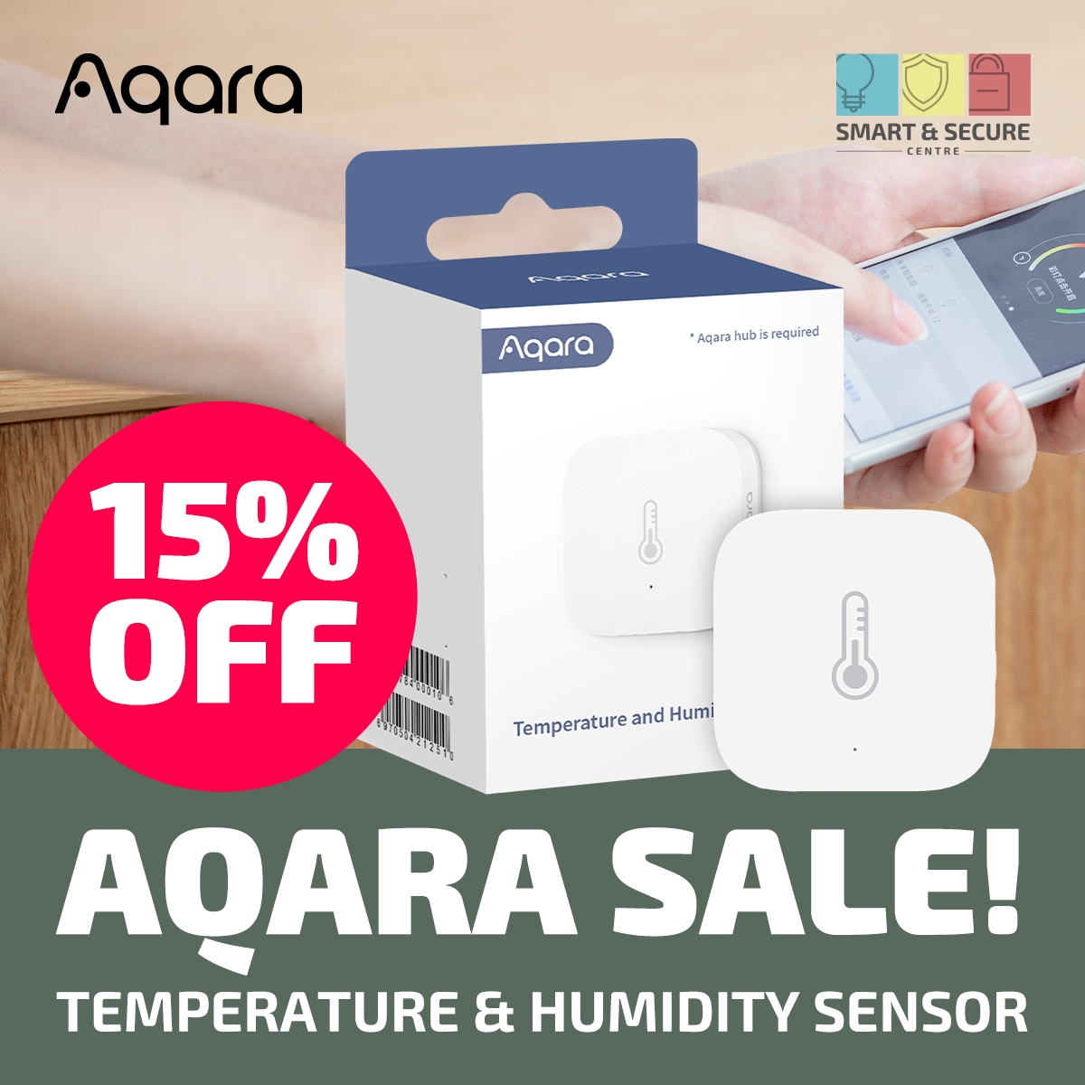 Aqara Temperature and Humidity Sensor T1 - EasyGates.co.uk