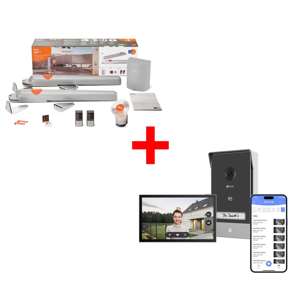 NiceHome Aria 400 with EZVIZ HP7 2K Smart Home Video Doorphone Bundle