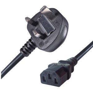 1M UK Mains Power Cable UK Plug to C13 Kettle
